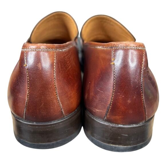 Magnanni Men’s Diezma Brown Leather Penny Loafers Size US 11 main image 11